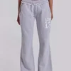 13 Pantalones de chándal Monster Joggers de corte acampanado en gris jaspeado