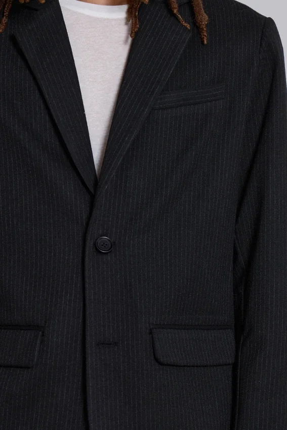 Blazer Libertine de corte entallado con rayas finas
