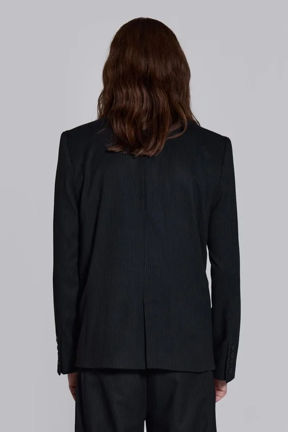 Blazer Libertine de corte entallado con rayas finas