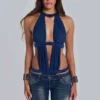 Body con aberturas 6AM en color azul medianoche