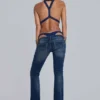Body con aberturas 6AM en color azul medianoche