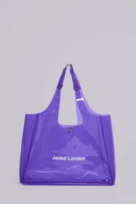 Bolsa de piscina morada neón