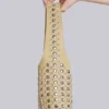 Bolso de cuero con tachuelas «Osmium» en color crema