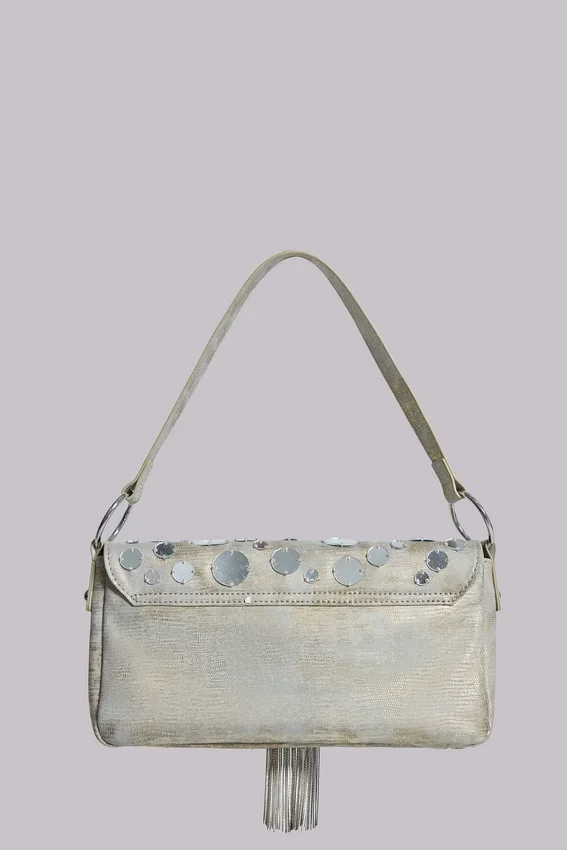 Bolso de hombro «Chara» con espejos metalizados