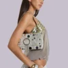 Bolso de hombro «Chara» con espejos metalizados