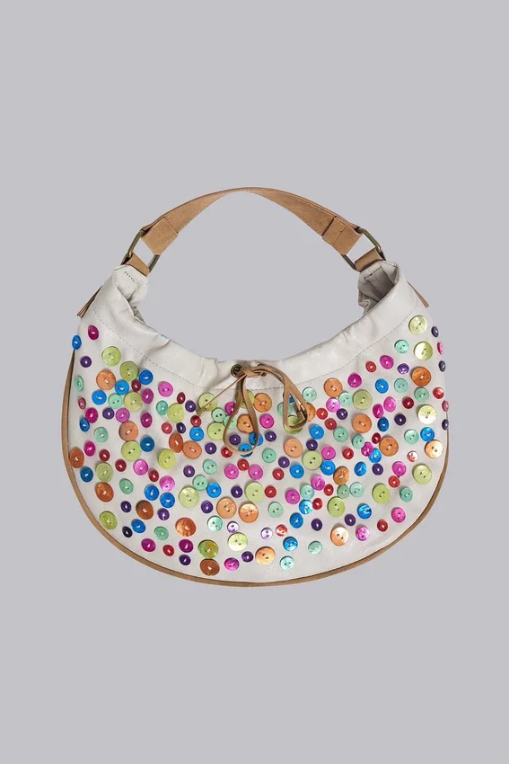 Bolso de hombro con botones «Mavie»