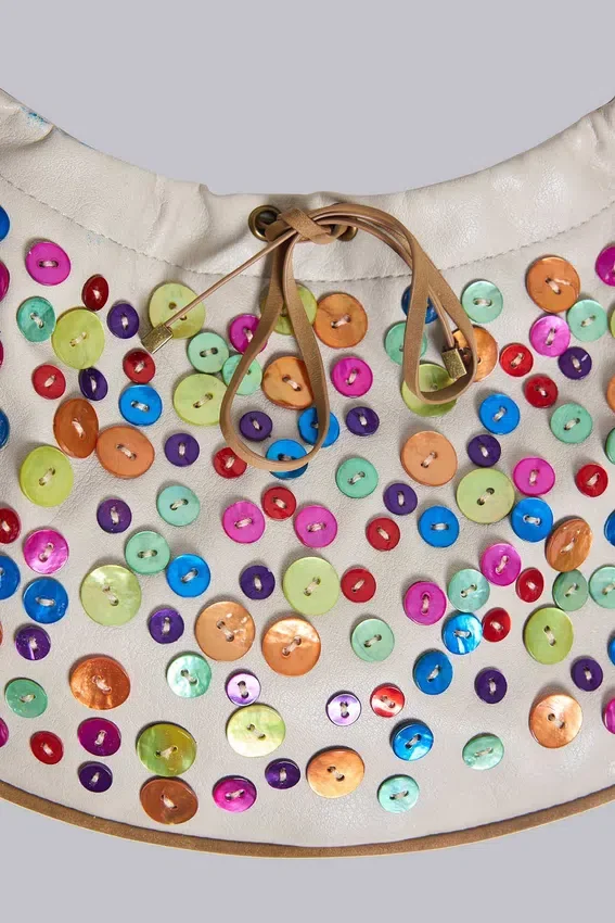 Bolso de hombro con botones «Mavie»