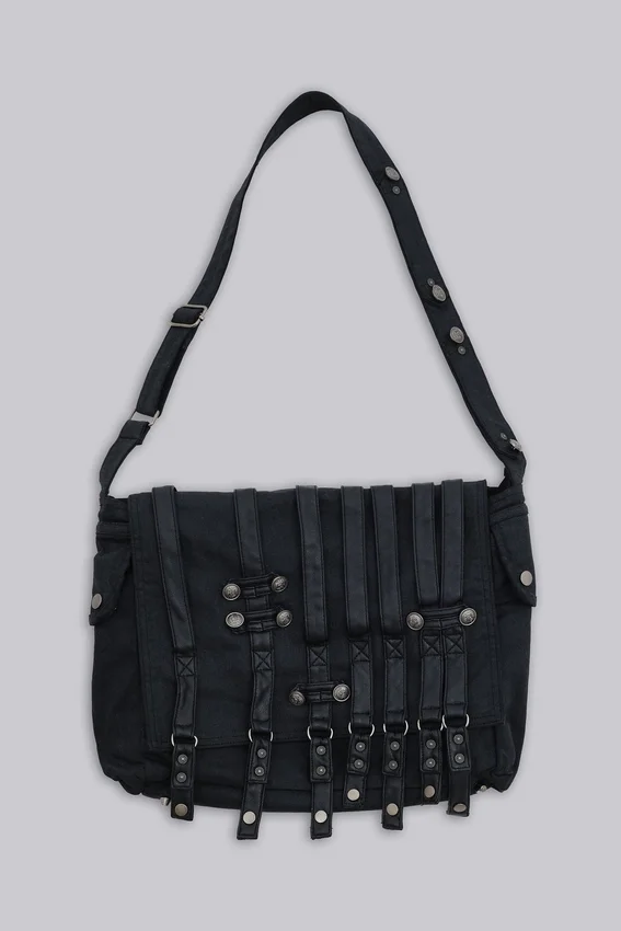 Bolso tipo cartera de denim recubierto «Drummer»