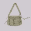 Bolso tipo cartera militar de color caqui