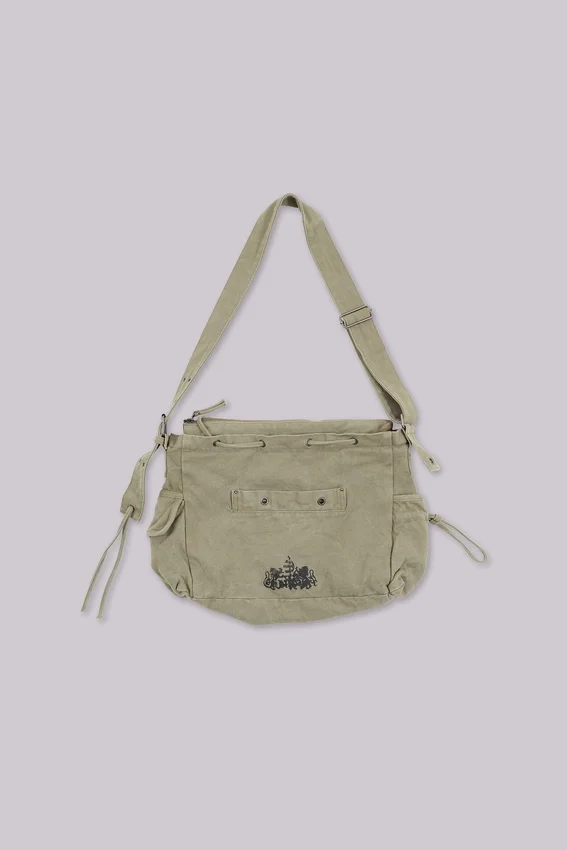 Bolso tipo cartera militar de color caqui