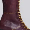 Botas de boxeo Brooke en color burdeos