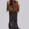 Botas de tacón con piel sintética «Fauna»