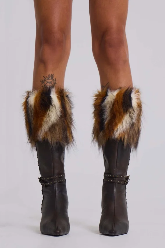 Botas de tacón con piel sintética «Fauna»