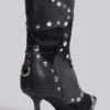 Botas hasta la rodilla con tachuelas «Shadow»