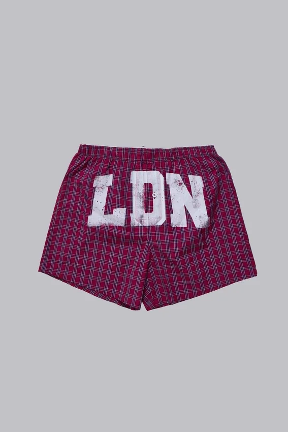 Boxer LDN a cuadros rojos