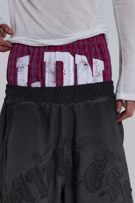 Boxer LDN a cuadros rojos