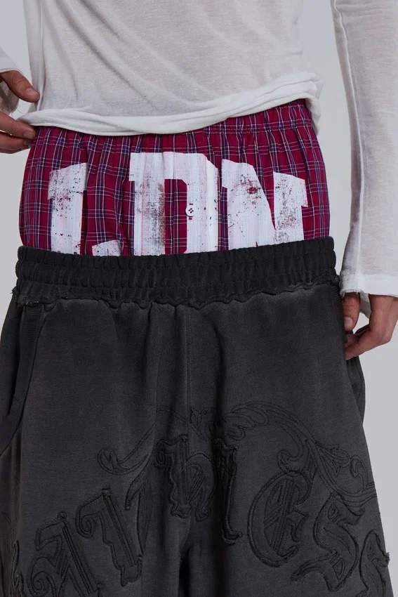 Boxer LDN a cuadros rojos