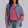 Camisa a cuadros con capucha y botones