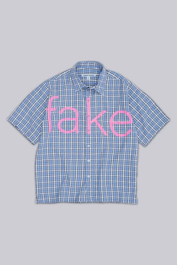 Camisa de imitación de cuadros