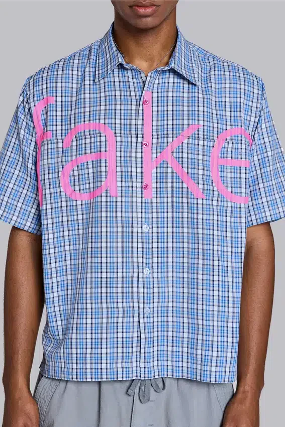 Camisa de imitación de cuadros