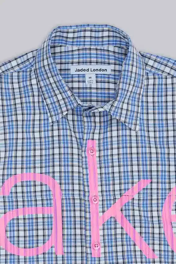 Camisa de imitación de cuadros
