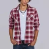 Camisa entallada a cuadros «Vacation»