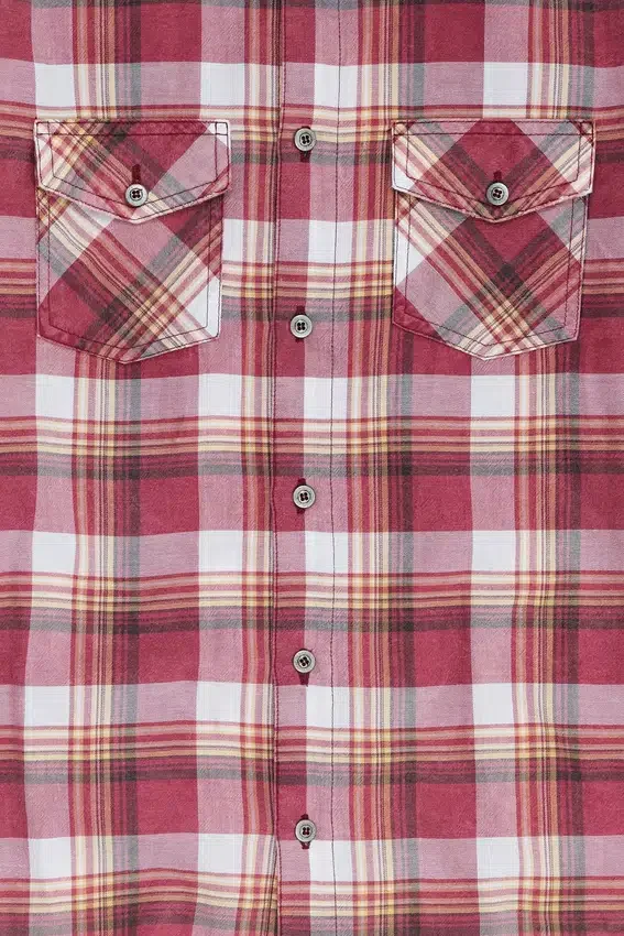 Camisa entallada a cuadros «Vacation»