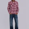 Camisa entallada a cuadros «Vacation»