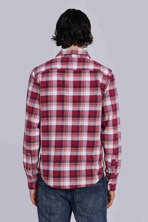 Camisa entallada a cuadros «Vacation»