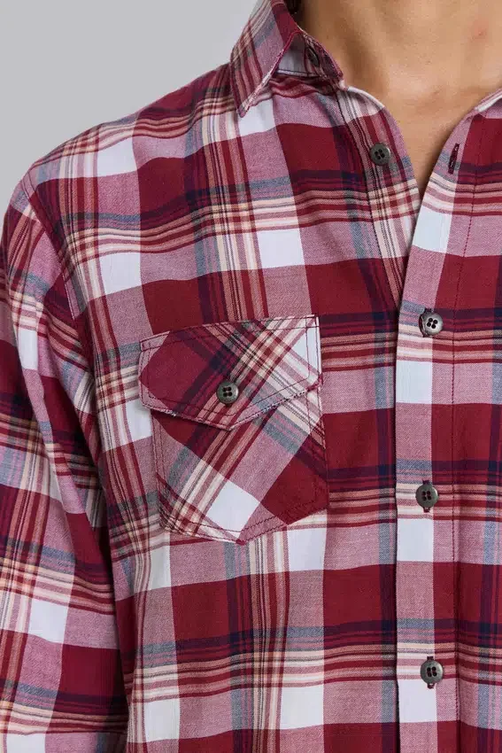 Camisa entallada a cuadros «Vacation»