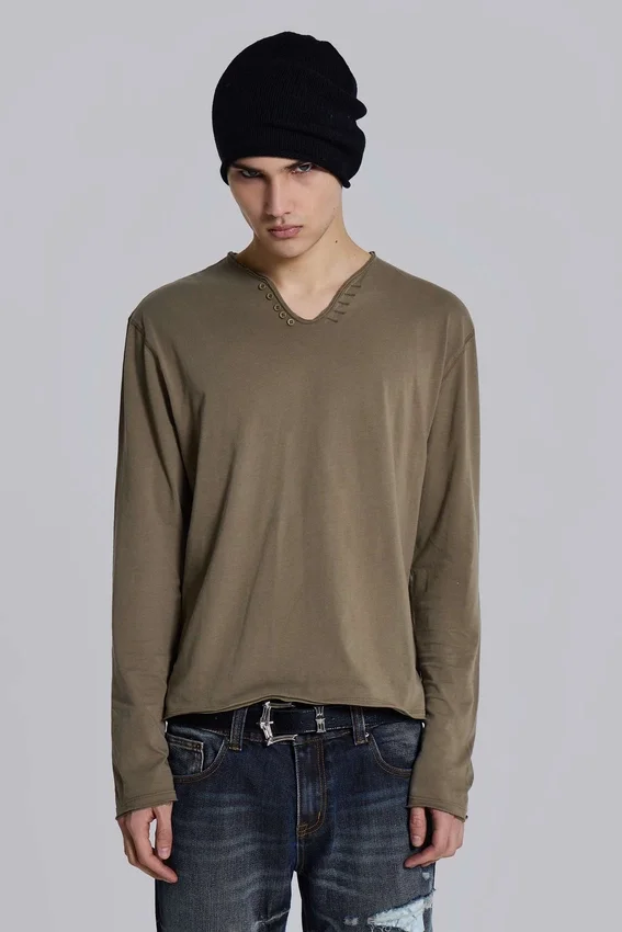 Camisa Henley de Republique