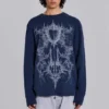 Camiseta azul marino «Kasper Digi Waffle»
