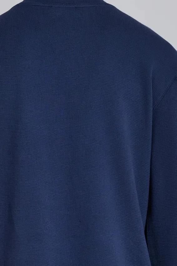 Camiseta azul marino «Kasper Digi Waffle»