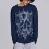Camiseta azul marino «Kasper Digi Waffle»