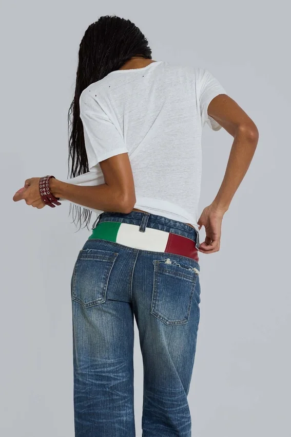 Camiseta blanca de tejido slub