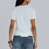 Camiseta blanca de tejido slub