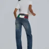 Camiseta blanca de tejido slub