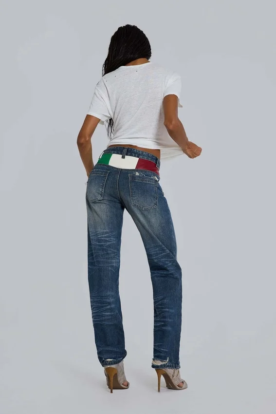 Camiseta blanca de tejido slub