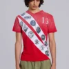 Camiseta con cuello en V «Crest»