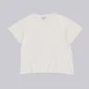 Camiseta corta blanca con estampado de polilla