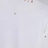 Camiseta corta blanca con estampado grabado