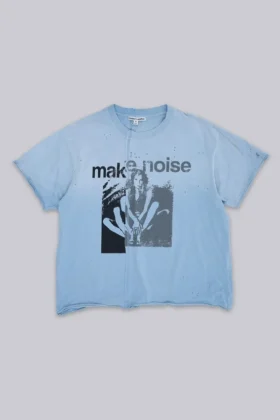 Camiseta corta con costuras «Make Noise»