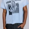 Camiseta corta con costuras «Make Noise»