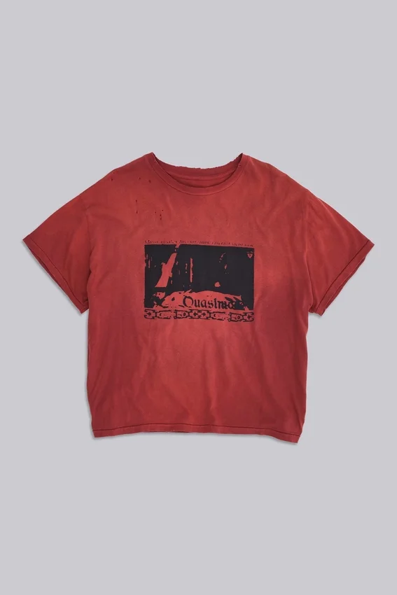Camiseta corta en rojo «Quasi»