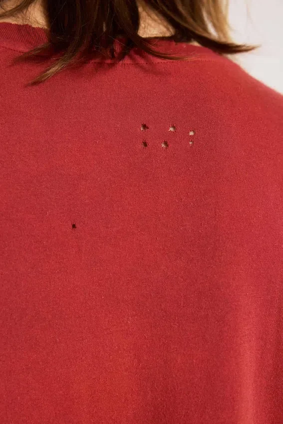 Camiseta corta en rojo «Quasi»