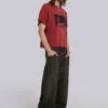 Camiseta corta en rojo «Quasi»
