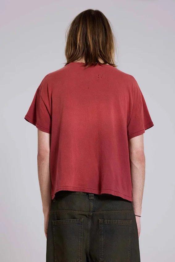 Camiseta corta en rojo «Quasi»