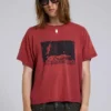 Camiseta corta en rojo «Quasi»