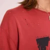 Camiseta corta en rojo «Quasi»