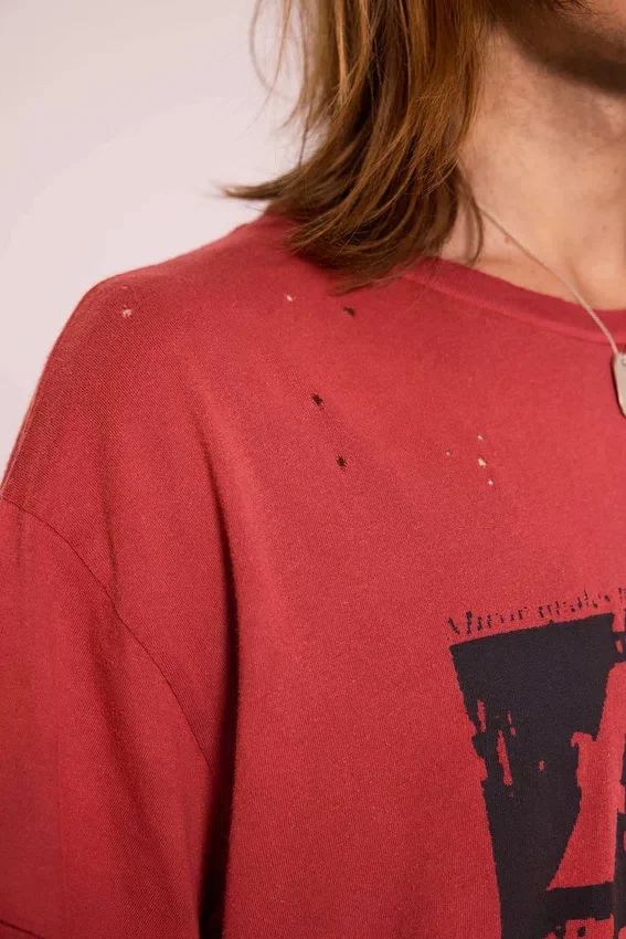 Camiseta corta en rojo «Quasi»